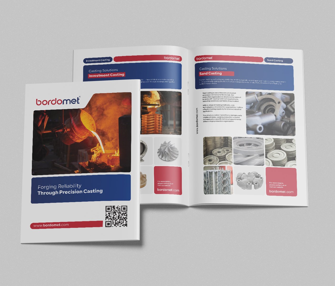 Bordomet product catalog — a scene from foundry production